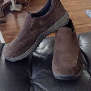 L L Bean brown suede shoes